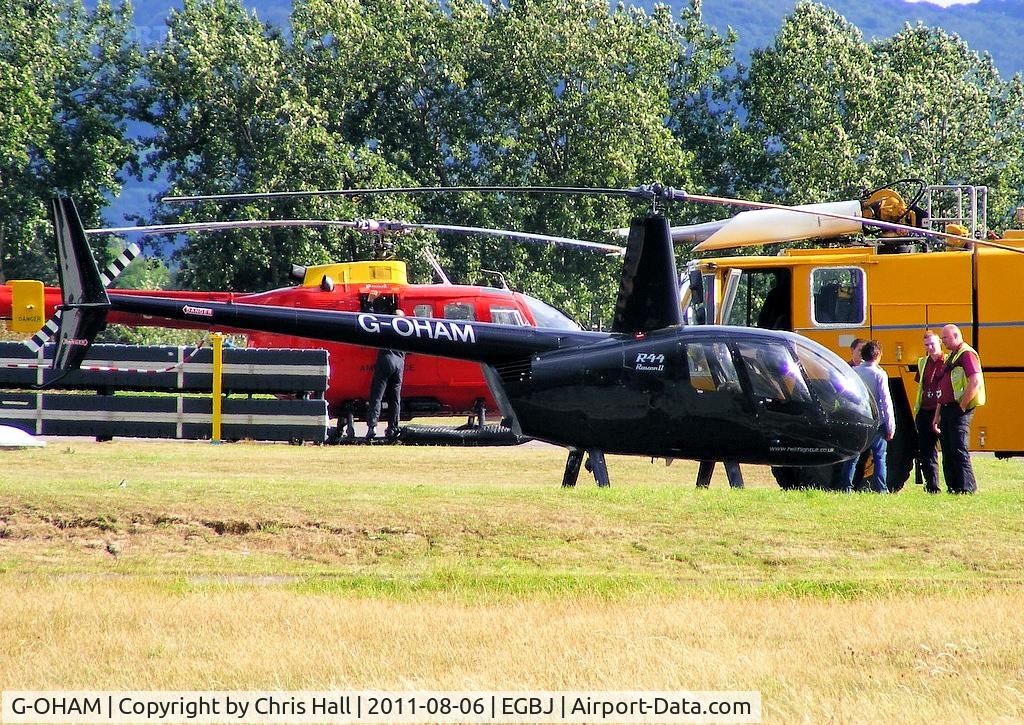 G-OHAM, 2005 Robinson R44 Raven II C/N 10743, BBC TV 