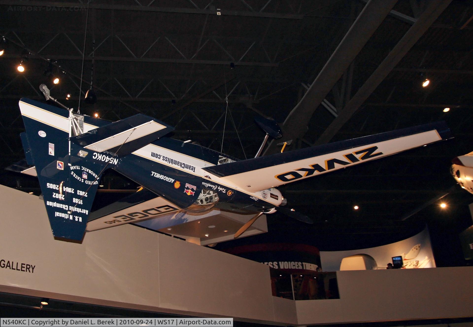 N540KC, Zivko Edge 540 C/N 0010, Also known as the Zivco 540, this aircraft was designed and built by Team Chambliss.