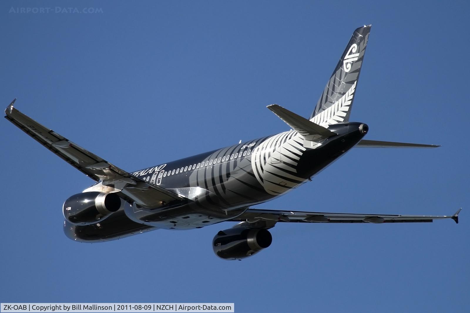 ZK-OAB, 2010 Airbus A320-232 C/N 4553, good to see the bird in the air !