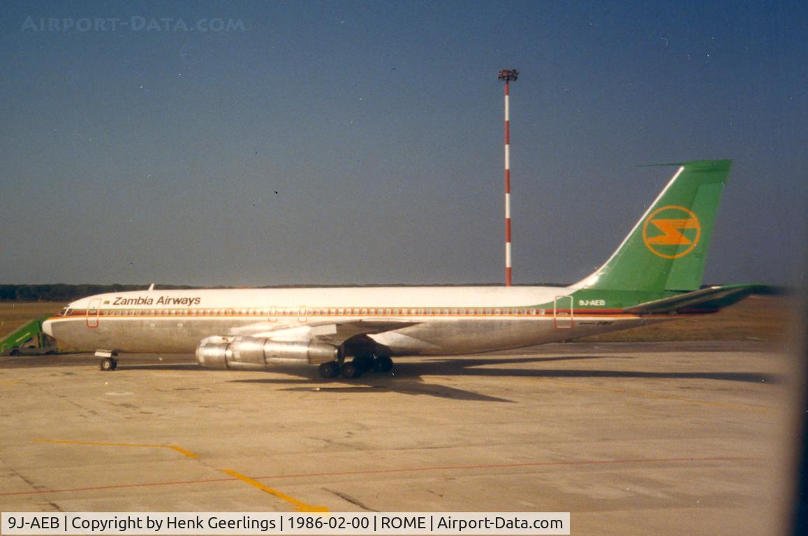 9J-AEB, 1966 Boeing 707-351C C/N 19263, Zambia Airways