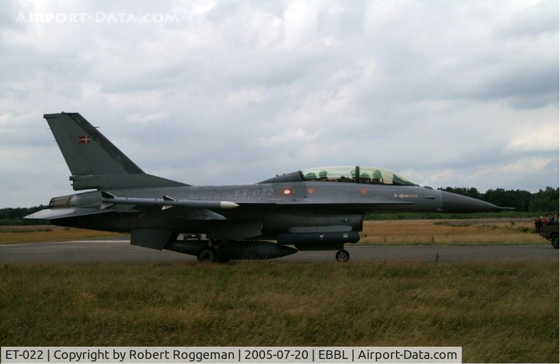 ET-022, 1987 General Dynamics F-16BM Fighting Falcon C/N 6G-16, Spottersday.
