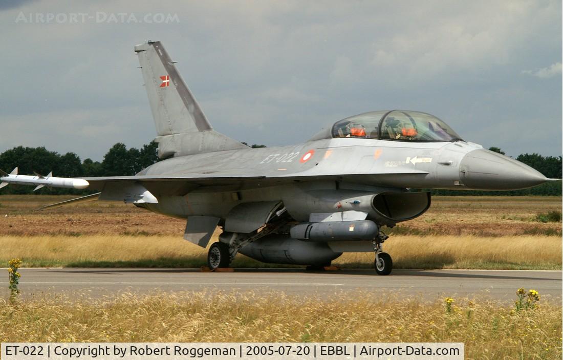 ET-022, 1987 General Dynamics F-16BM Fighting Falcon C/N 6G-16, Spottersday.