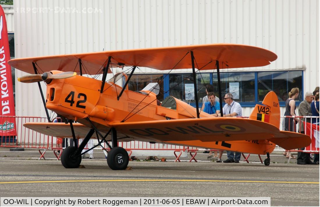 OO-WIL, Stampe-Vertongen SV-4B C/N 1184, Fly in.Open cockpits.Ex V-42 BAF.