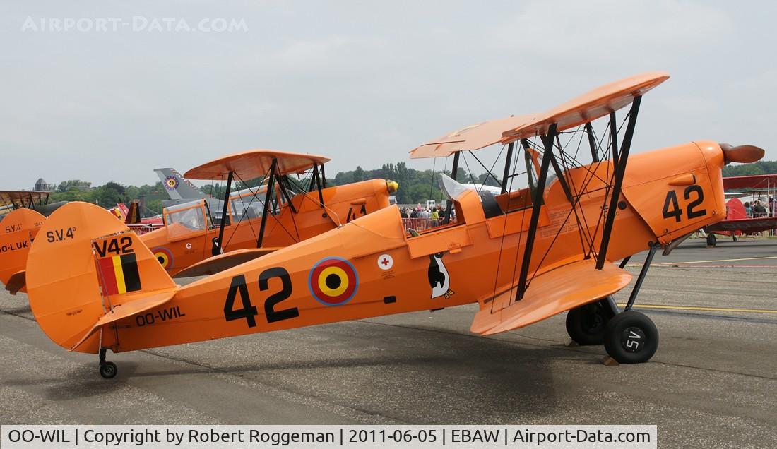OO-WIL, Stampe-Vertongen SV-4B C/N 1184, Fly in.Open cockpits.Ex V-42 BAF.