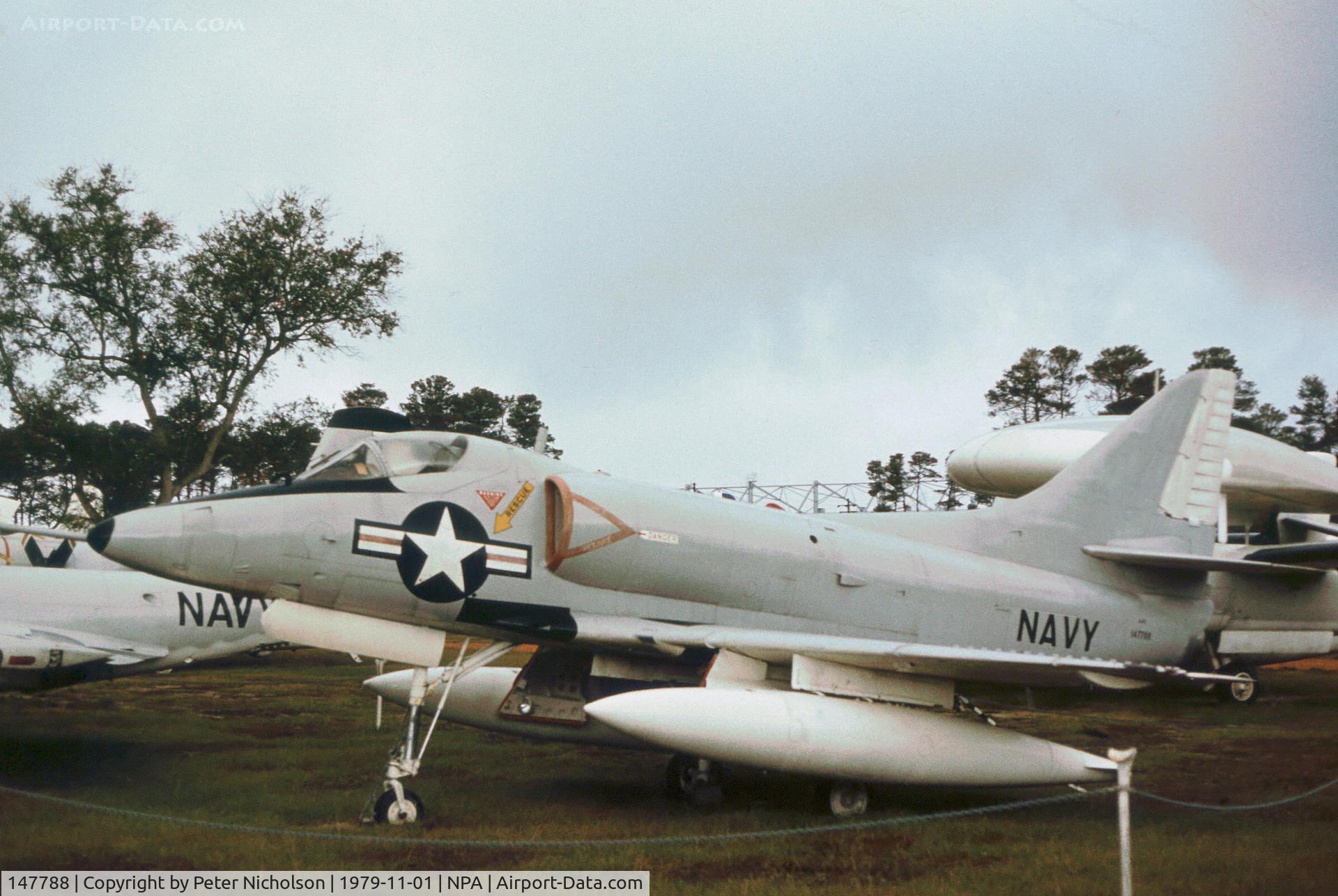 147788, Douglas A-4C Skyhawk C/N 12552, A-4C Skyhawk on display at the Pensacola Naval Air Museum in November 1979.