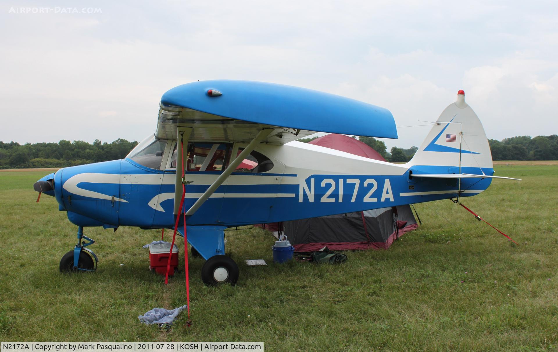 N2172A, 1952 Piper PA-22 Tri-Pacer C/N 22-589, Piper PA-22