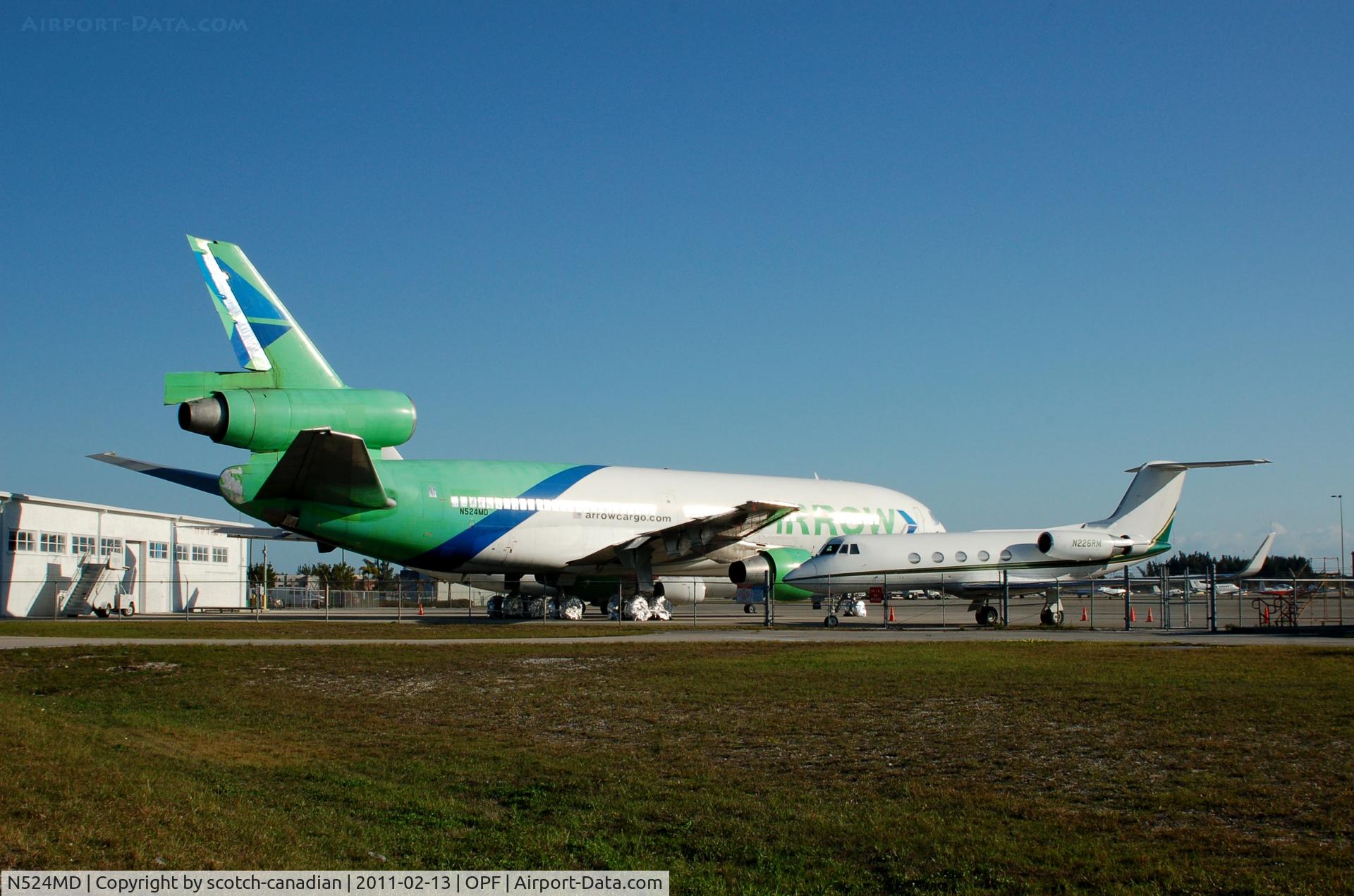 N524MD, 1979 McDonnell Douglas DC-10-30 C/N 46999, Miami Leasing Inc., McDonnell Douglas DC-10-30 No. N524MD at Opa Locka Airport, Opa Locka, FL