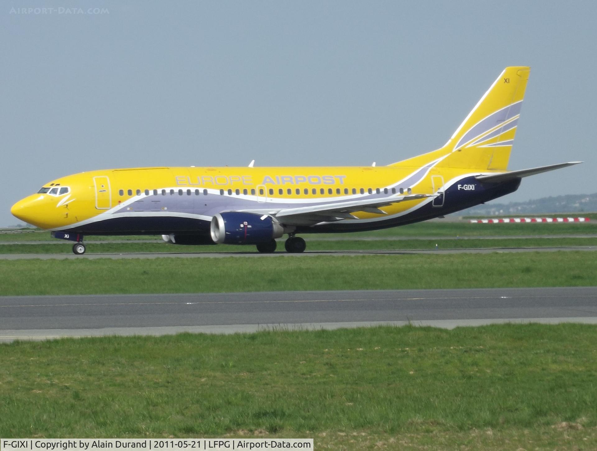 F-GIXI, 1987 Boeing 737-348F C/N 23809, Serving the french air transport industry since converted as a QC in 1995, Xray-India started her active life with Aer Lingus as EI-BUD seven years earlier.