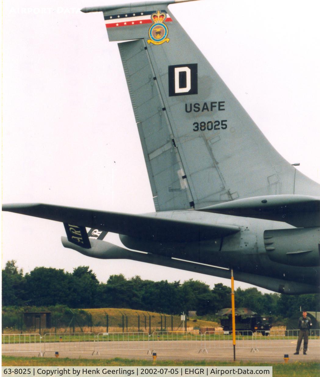 63-8025, 1963 Boeing KC-135R Stratotanker C/N 18642, USAFE