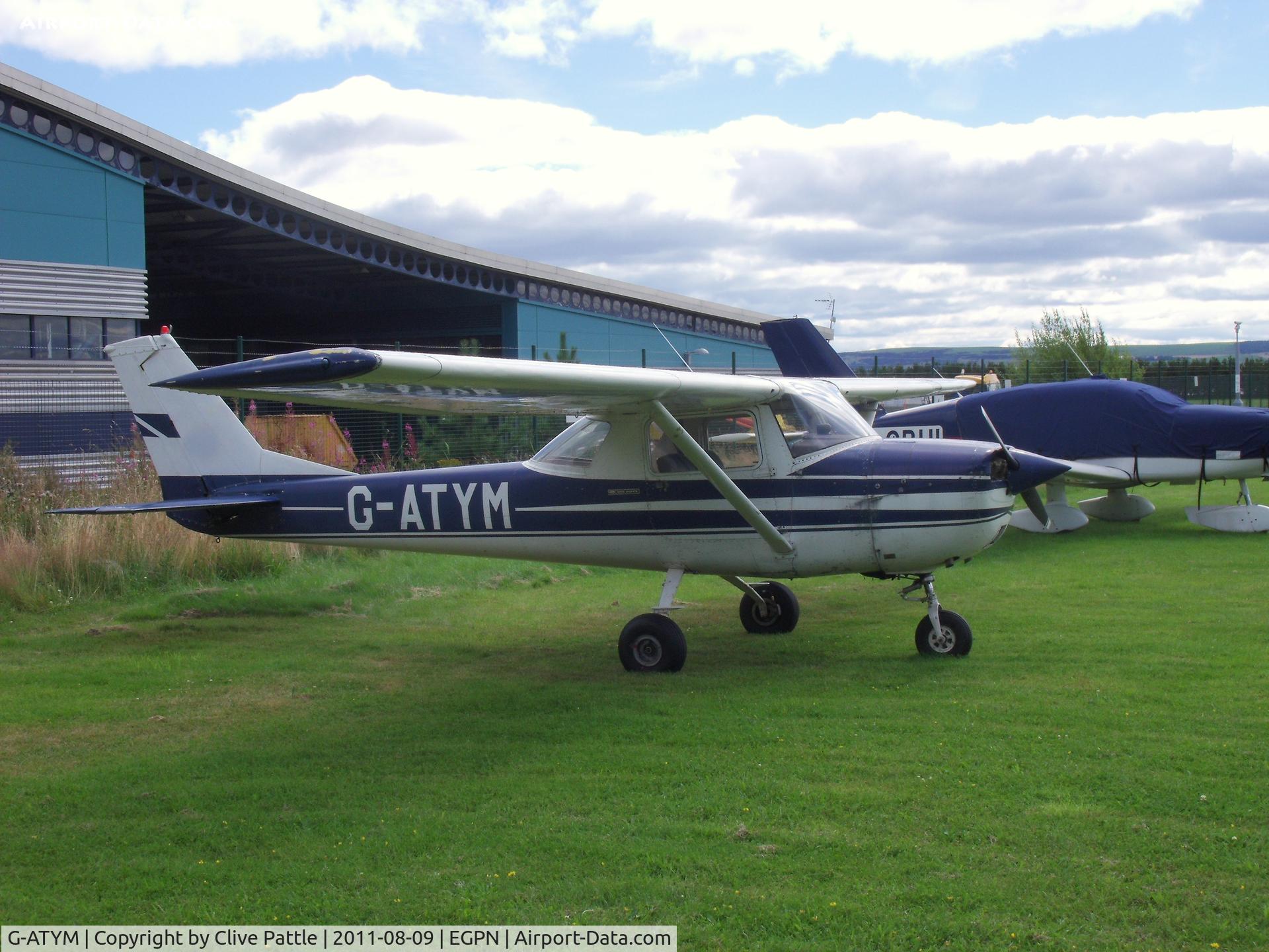 G-ATYM, 1966 Reims Cessna F150G C/N 0074, At rest at Dundee Riverside Airport EGPN