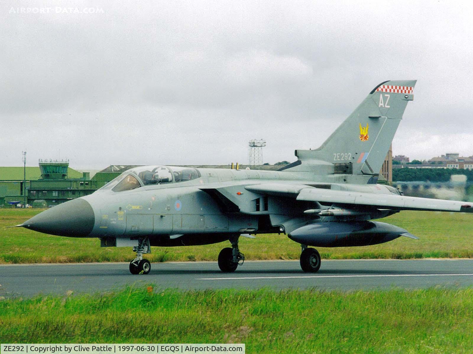 ZE292, 1987 Panavia Tornado F.3 C/N AS038/626/3279, RAF Panavia Tornado F.3 ZE292 coded AZ of 56(R) Sqn at RAF Lossiemouth (EGQS)