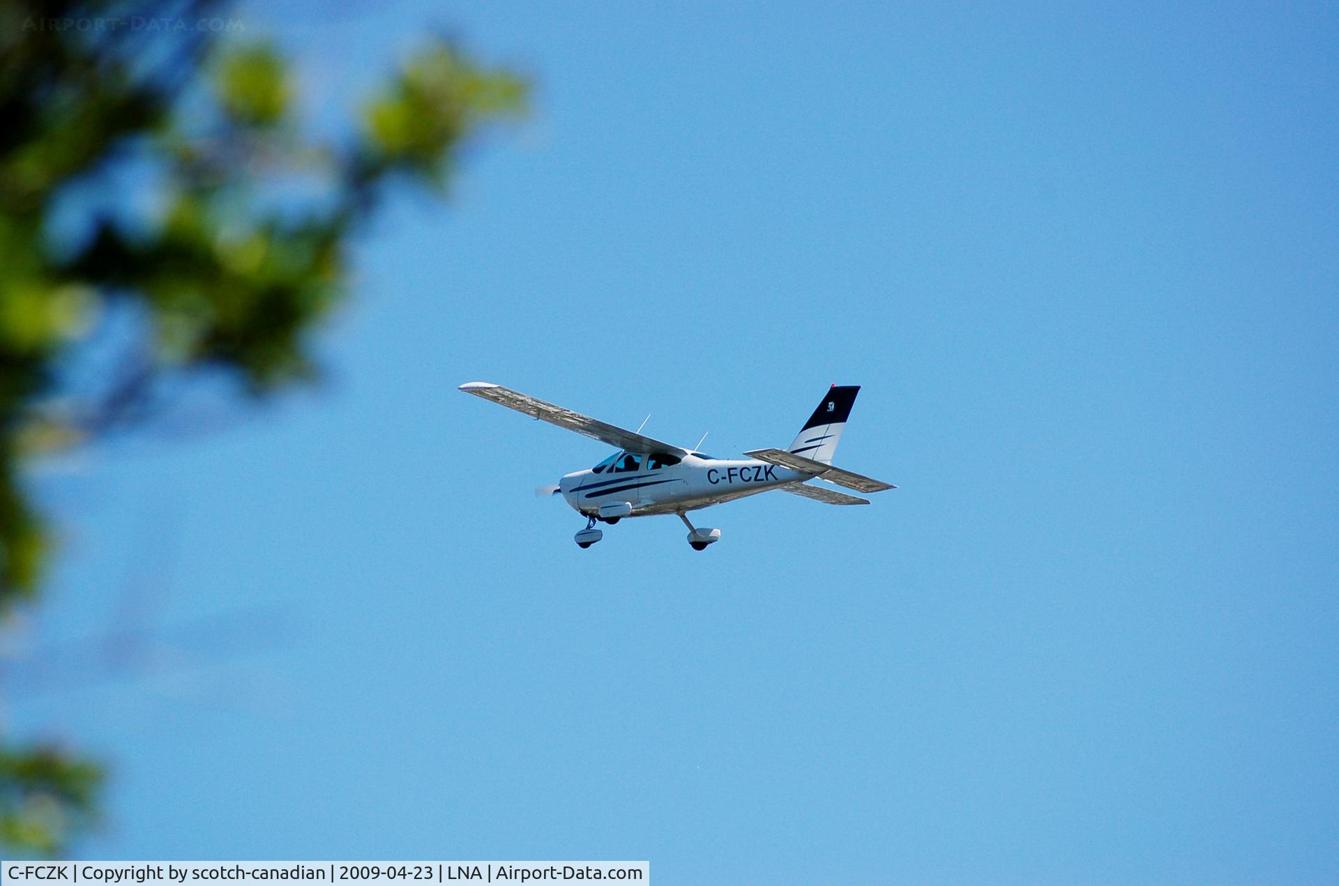 C-FCZK, 1972 Cessna 177B Cardinal C/N 17701817, Cessna C-177B No. C-FCZK departs Palm Beach County Park Airport, Lake Worth, FL