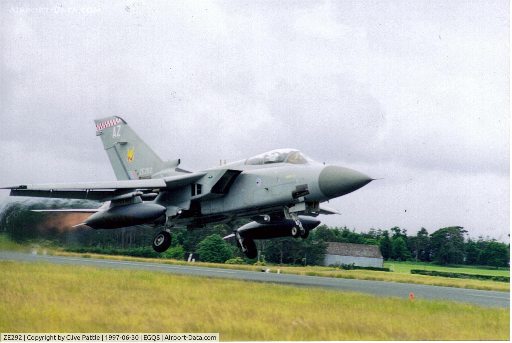 ZE292, 1987 Panavia Tornado F.3 C/N AS038/626/3279, RAF Tornado F.3 ZE292 coded AZ of 56(R) Sqn pictured on take off at RAF Lossiemouth (EGQS)