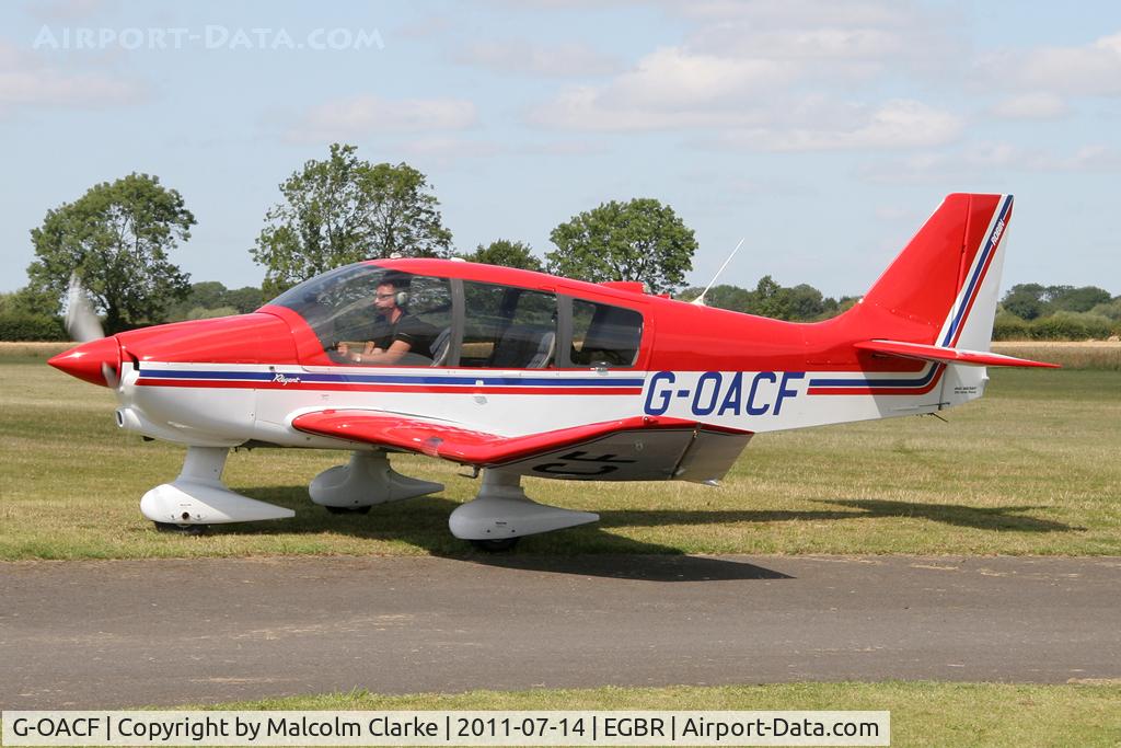 G-OACF, 2003 Robin DR-400-180 Regent Regent C/N 2534, Robin DR400-180 Regent at Breighton Airfield's Wings & Wheels Weekend, July 2011.