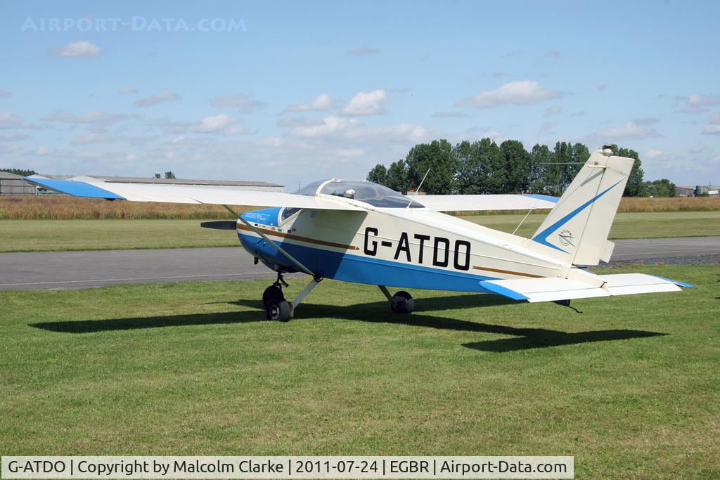 G-ATDO, 1965 Bolkow Bo-208C Junior C/N 576, Bolkow BO-208C at Breighton Airfield's Wings & Wheels Weekend, July 2011.