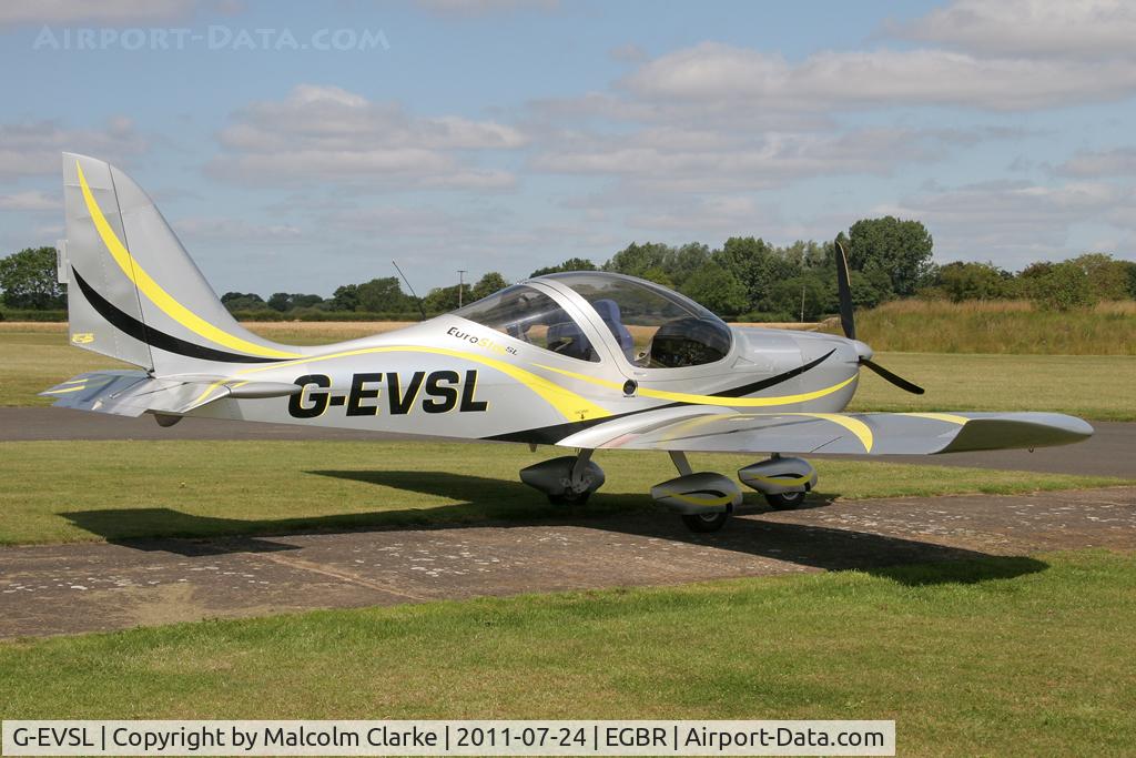 G-EVSL, 2009 Aerotechnik EV-97 Eurostar SL C/N LAA 315B-14891, Aerotechnik EV-97 Eurostar at Breighton Airfield's Wings & Wheels Weekend, July 2011.