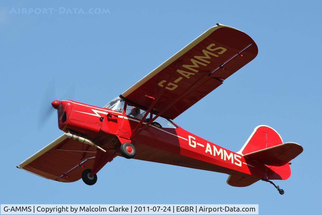 G-AMMS, 1951 Auster J-5K Aiglet Trainer C/N 2745, Auster J-5K Aiglet Trainer at Breighton Airfield's Wings & Wheels Weekend, July 2011.