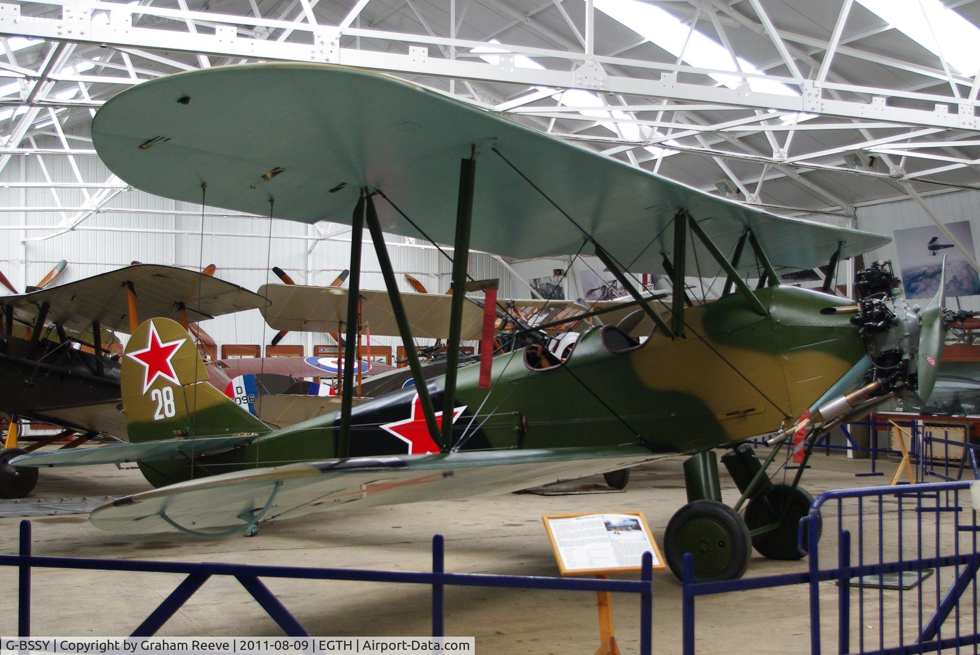 G-BSSY, 1944 Polikarpov Po-2 C/N 0094, On display.