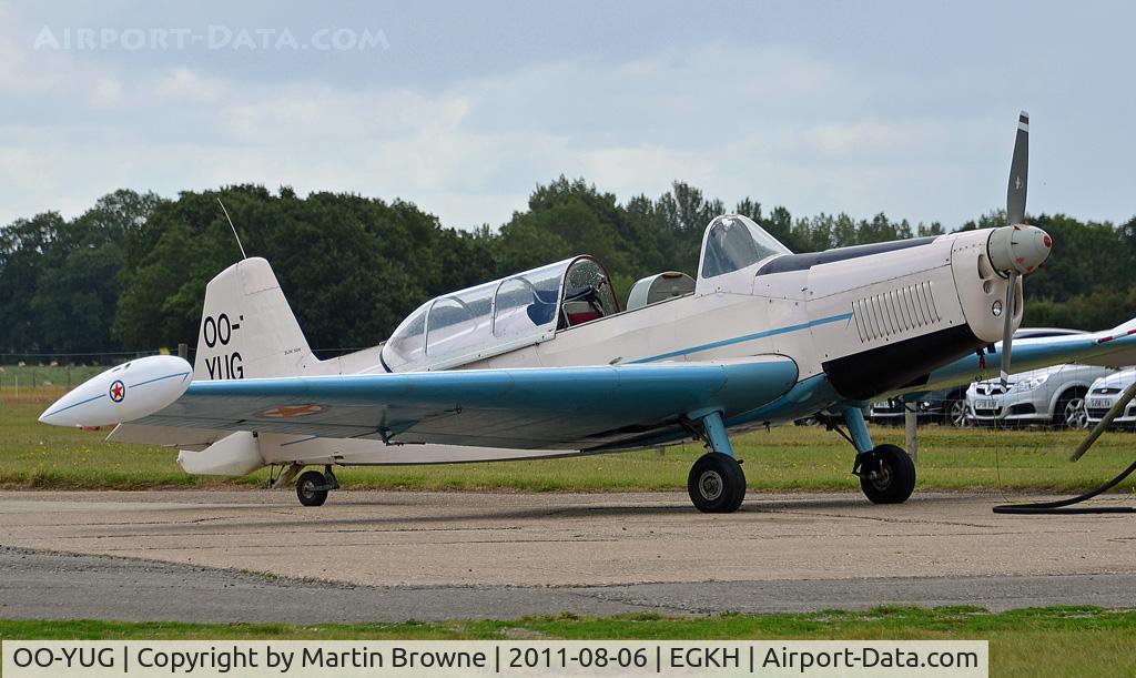 OO-YUG, 1968 Zlinn Zlin 526F Trener Master C/N 1031, SHOT AT HEADCORN