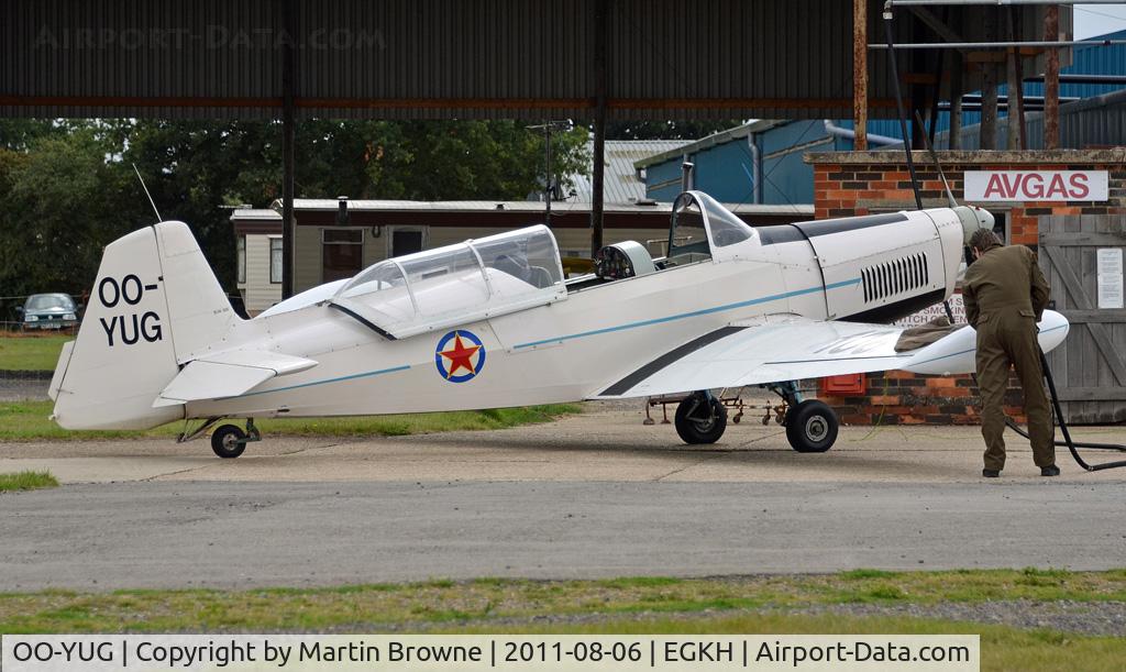 OO-YUG, 1968 Zlinn Zlin 526F Trener Master C/N 1031, SHOT AT HEADCORN