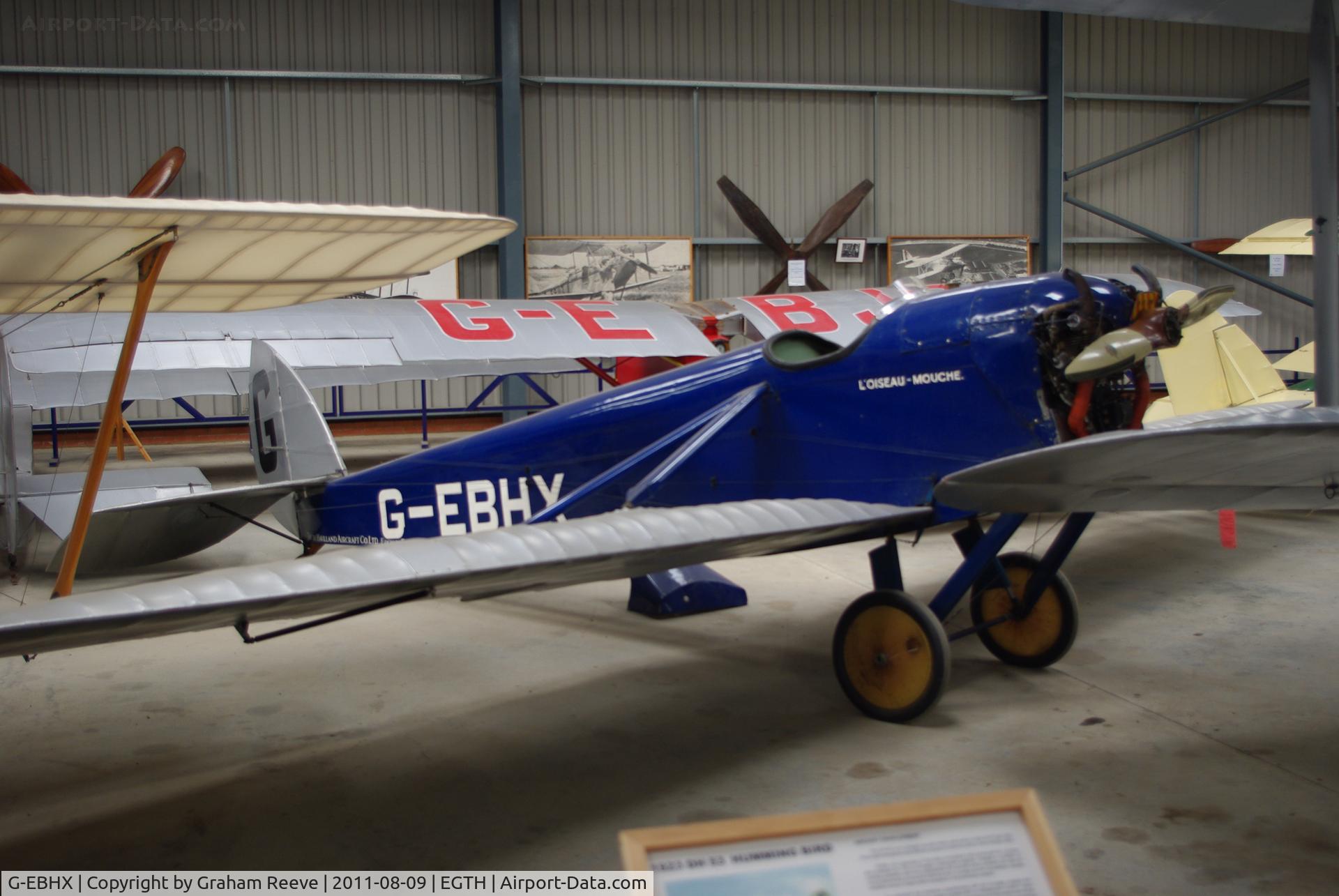 G-EBHX, 1923 De Havilland DH-53 Humming Bird C/N 98, On display.