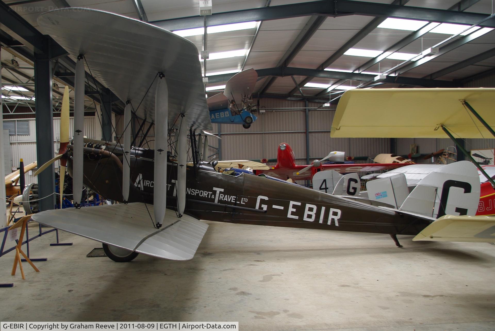G-EBIR, 1924 De Havilland DH.51Moth C/N 102, On display.
