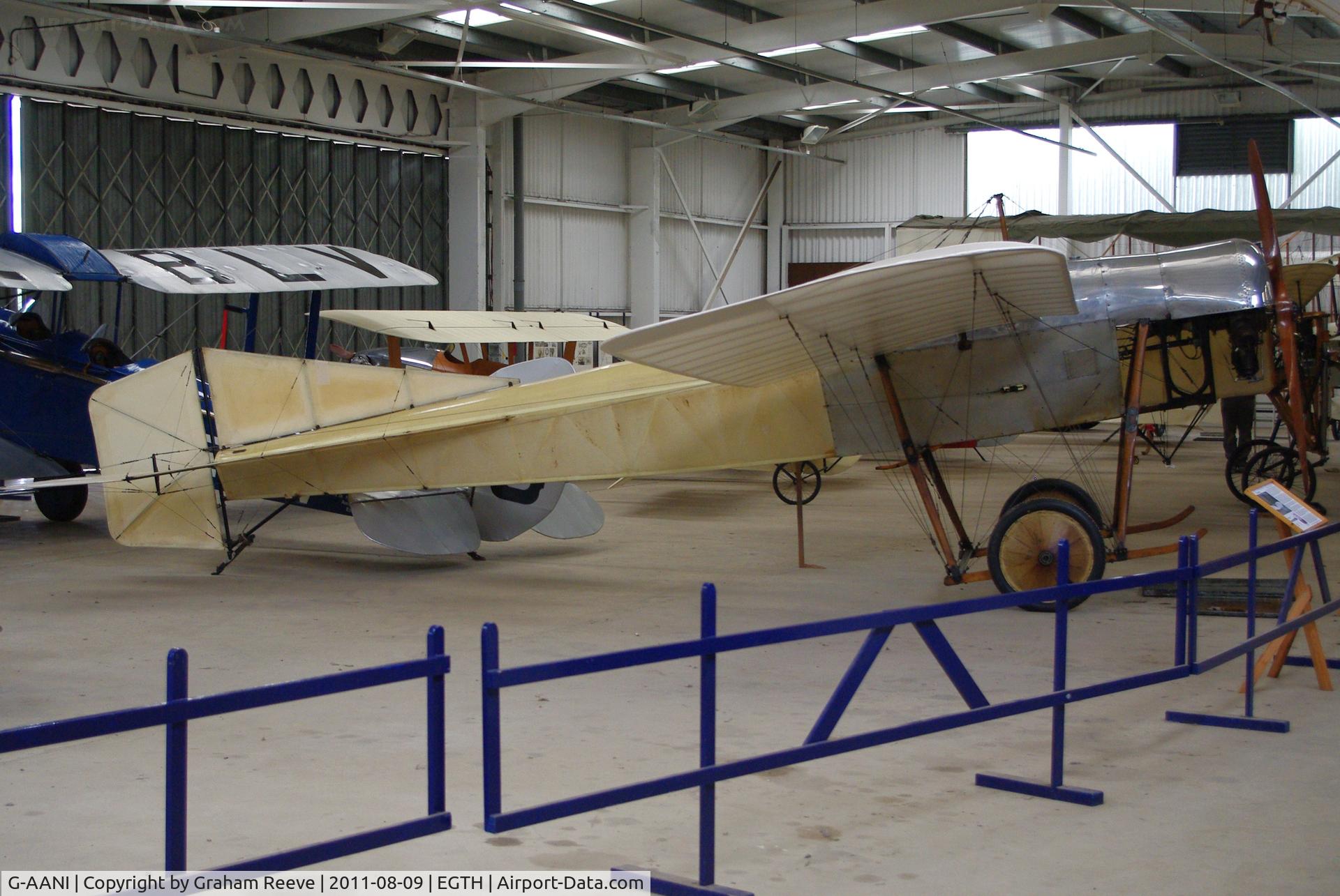 G-AANI, 1912 Blackburn Monoplane C/N 9, On display.