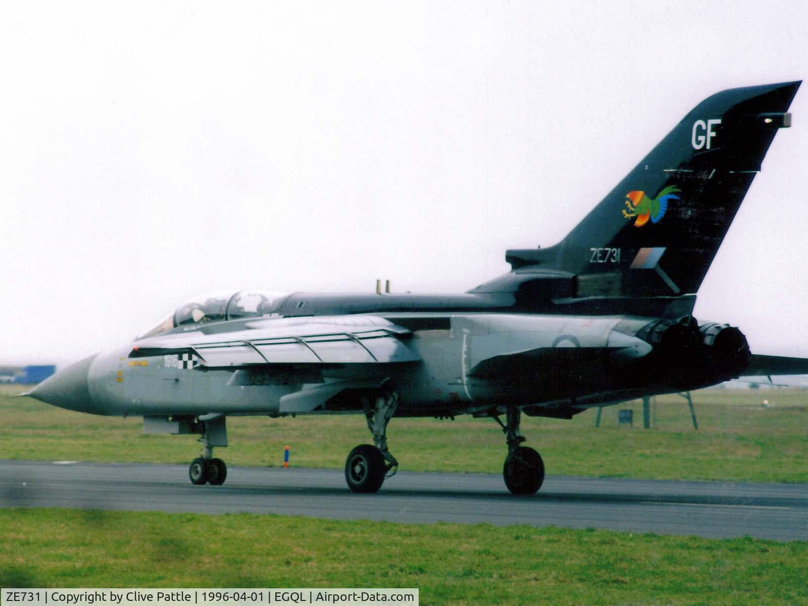 ZE731, 1987 Panavia Tornado F.3 C/N 658/AS047/3293, RAF Panavia Tornado F.3 ZE294 coded GF of 43 Sqn pictured at RAF Leuchars (EGQL) April 1996