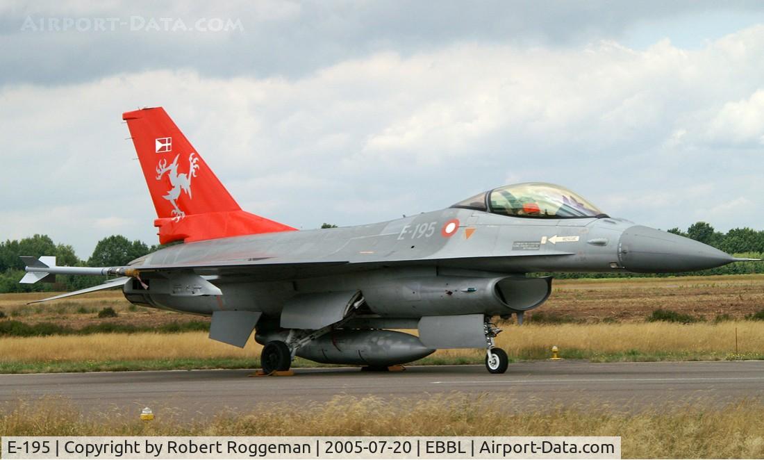 E-195, SABCA F-16AM Fighting Falcon C/N 6F-22, Spottersday.Esk 726.