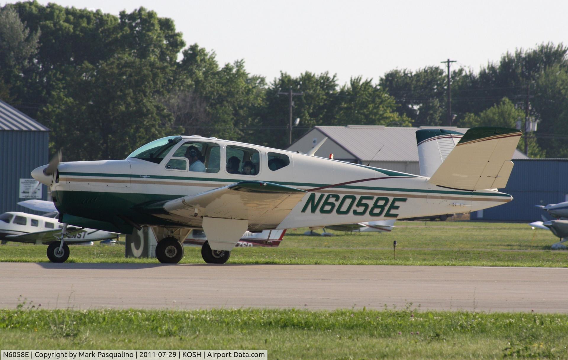 N6058E, 1959 Beech K35 Bonanza C/N D-6025, Beech K35
