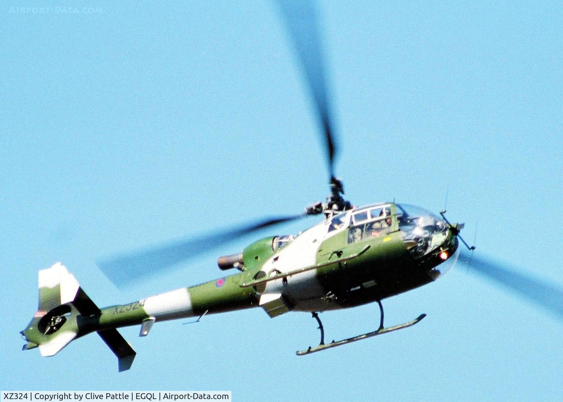 XZ324, 1977 Westland SA-341B Gazelle AH1 C/N 1634, Westland Gazelle AH.1 XZ324 of No.3 Flt TA pictured at RAF Leuchars EGQL