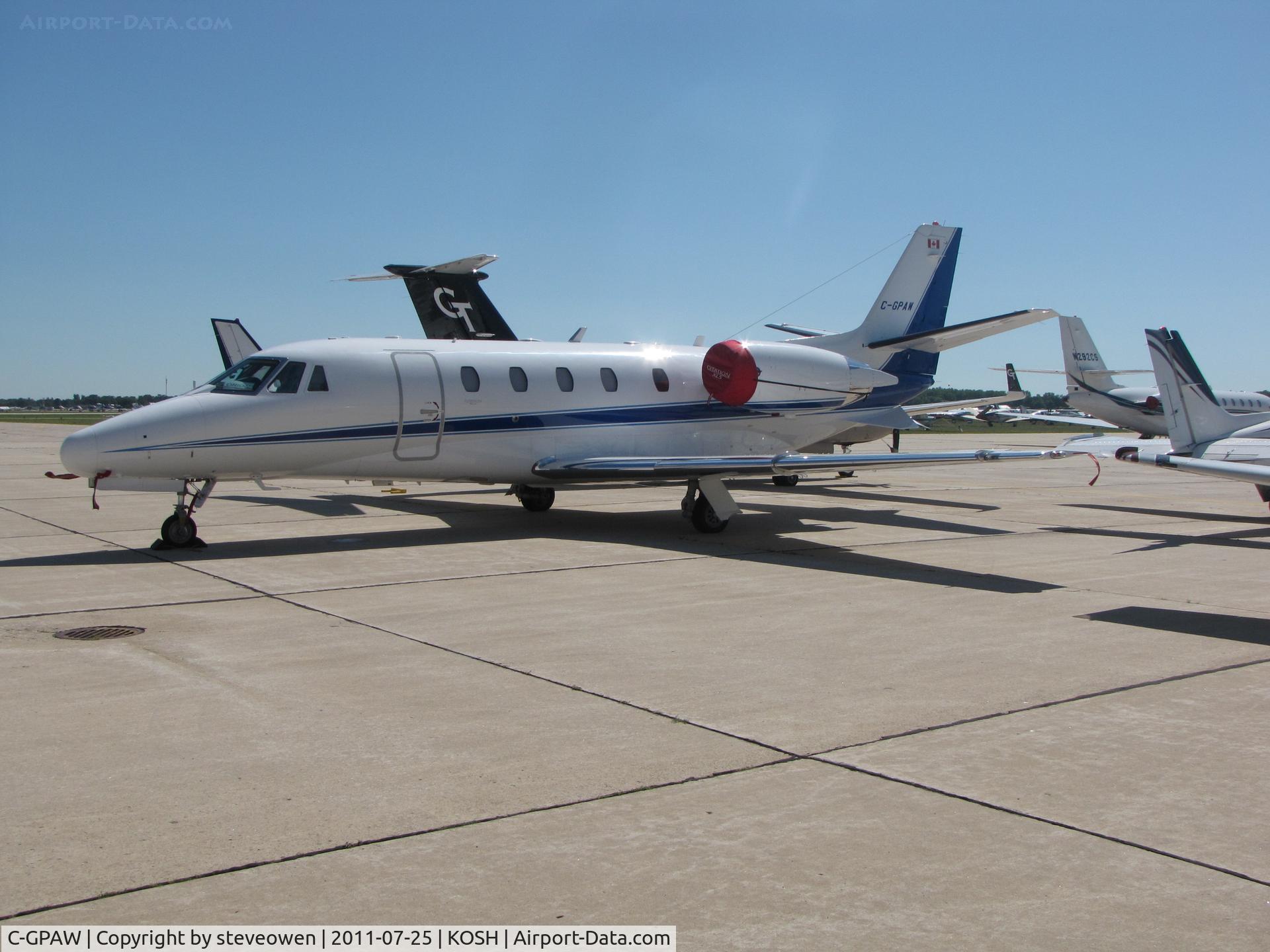 C-GPAW, 2007 Cessna 560XLS C/N 560-5681, Basler FBO Ramp during EAA2011