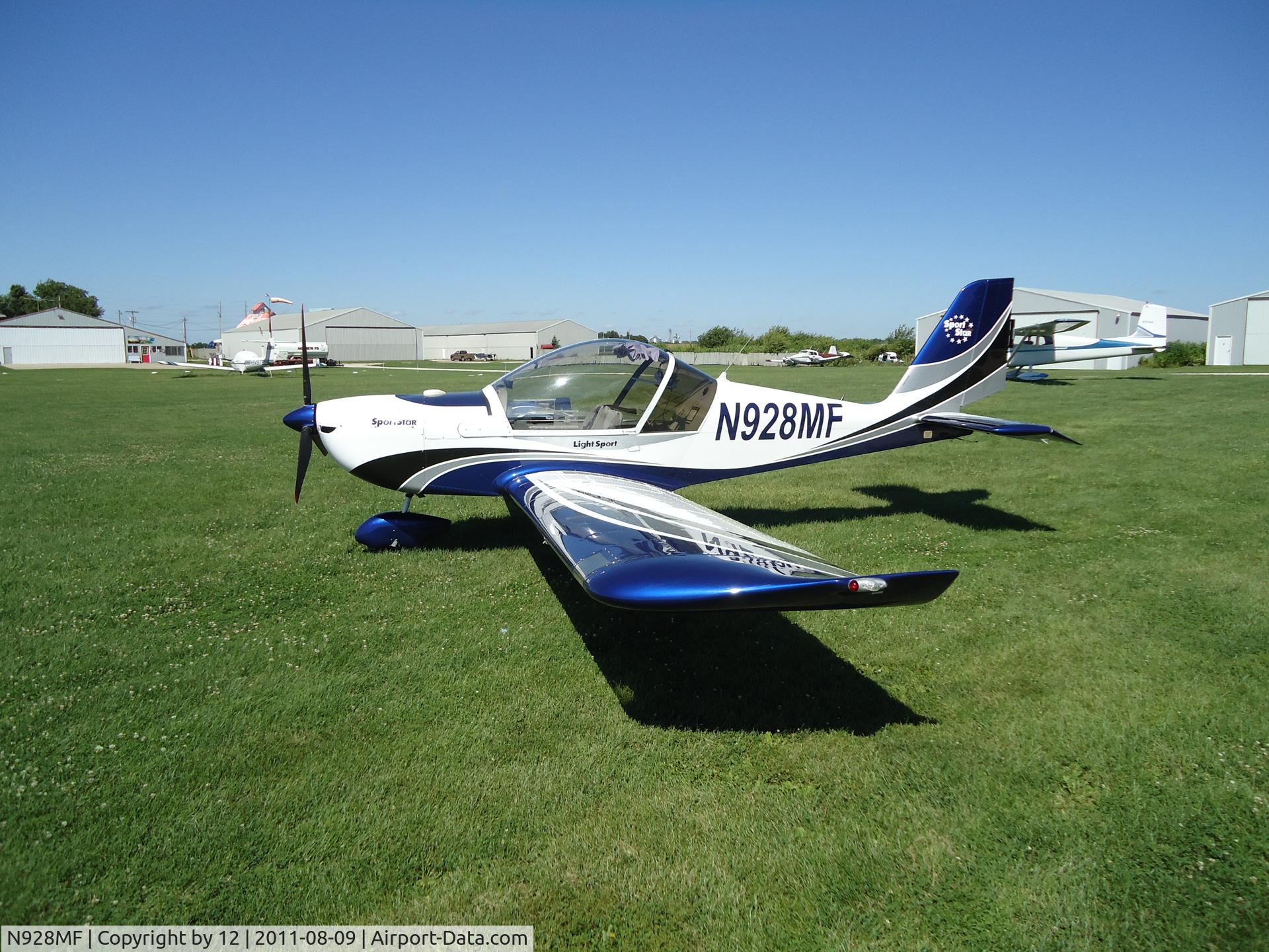 N928MF, 2007 Evektor-Aerotechnik Sportstar Plus C/N 20070928, at cushing field, Newark, IL