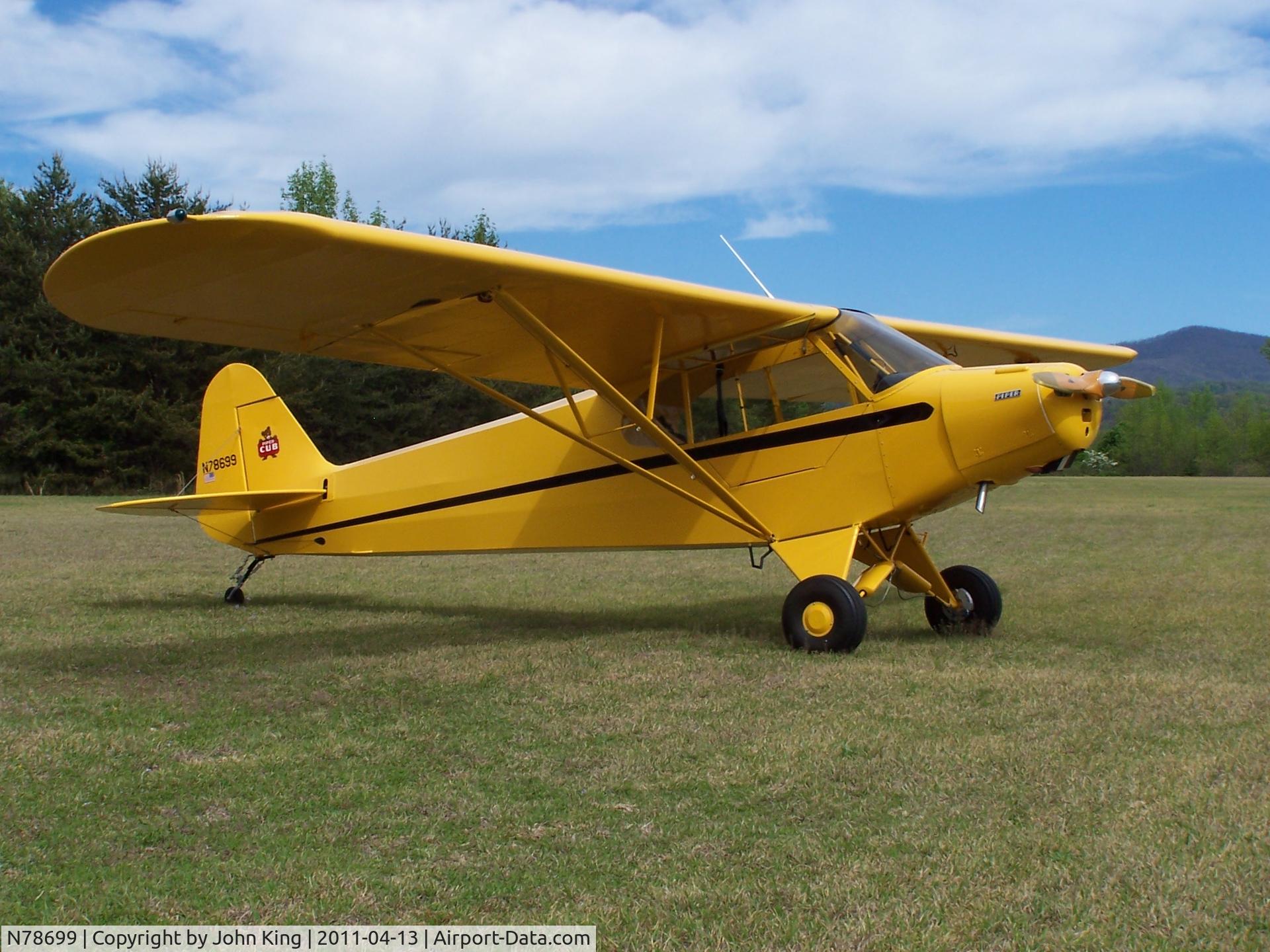 N78699, 1947 Piper PA-11 Cub Special C/N 11-1463, piper pa-11 n78699.  Complete Restoration 2011.