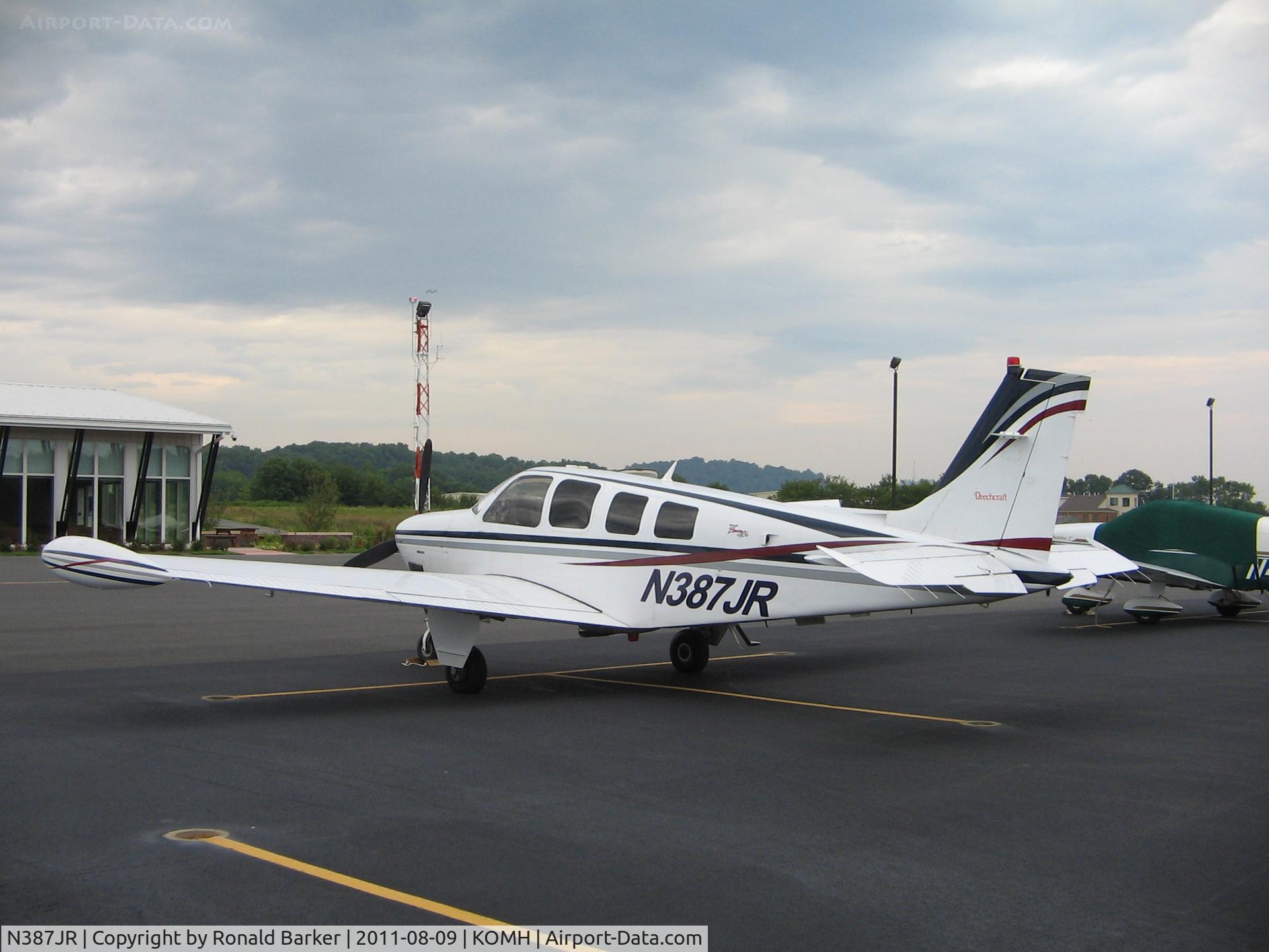 N387JR, 2001 Raytheon Aircraft Company A36 Bonanza C/N E-3393, Orange