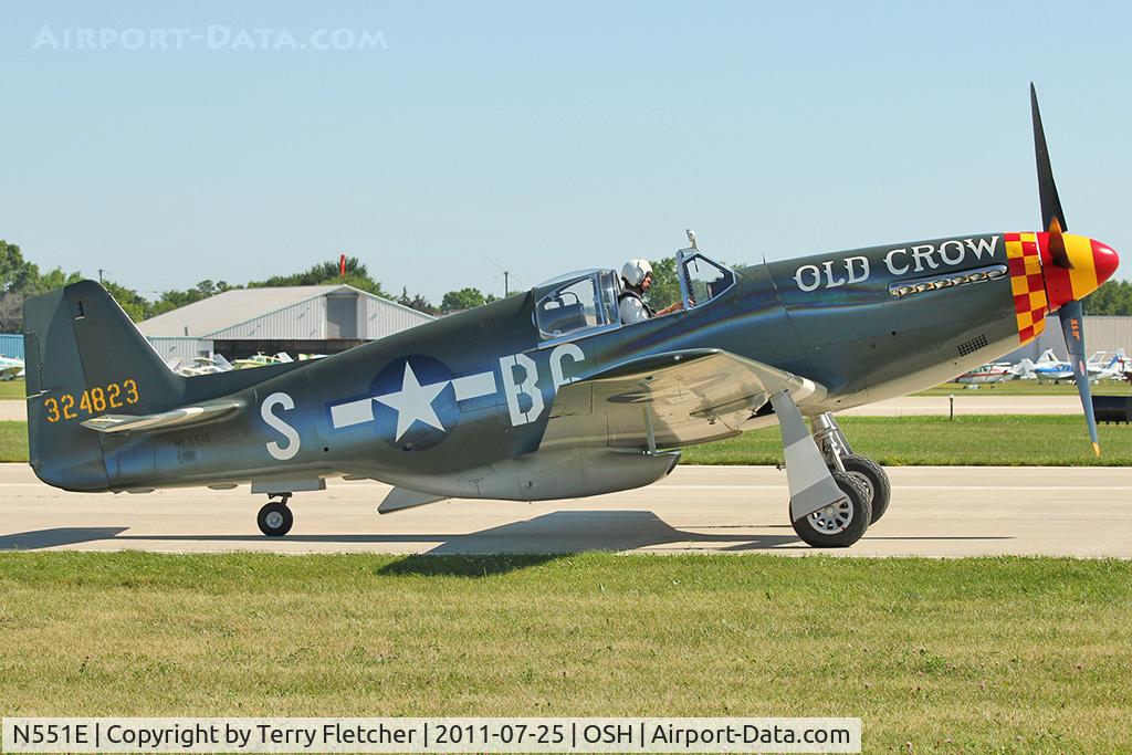 N551E, 1943 North American P-51B-1NA Mustang C/N 102-24700, North American P-51B, c/n: 43-12252 Con Number 102-24700 at 2011 Oshkosh