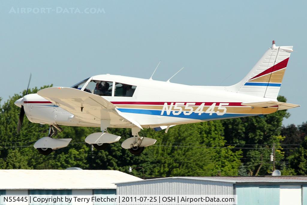 N55445, 1973 Piper PA-28-140 Cherokee C/N 28-7325402, 1973 Piper PA-28-140, c/n: 28-7325402 at 2011 Oshkosh