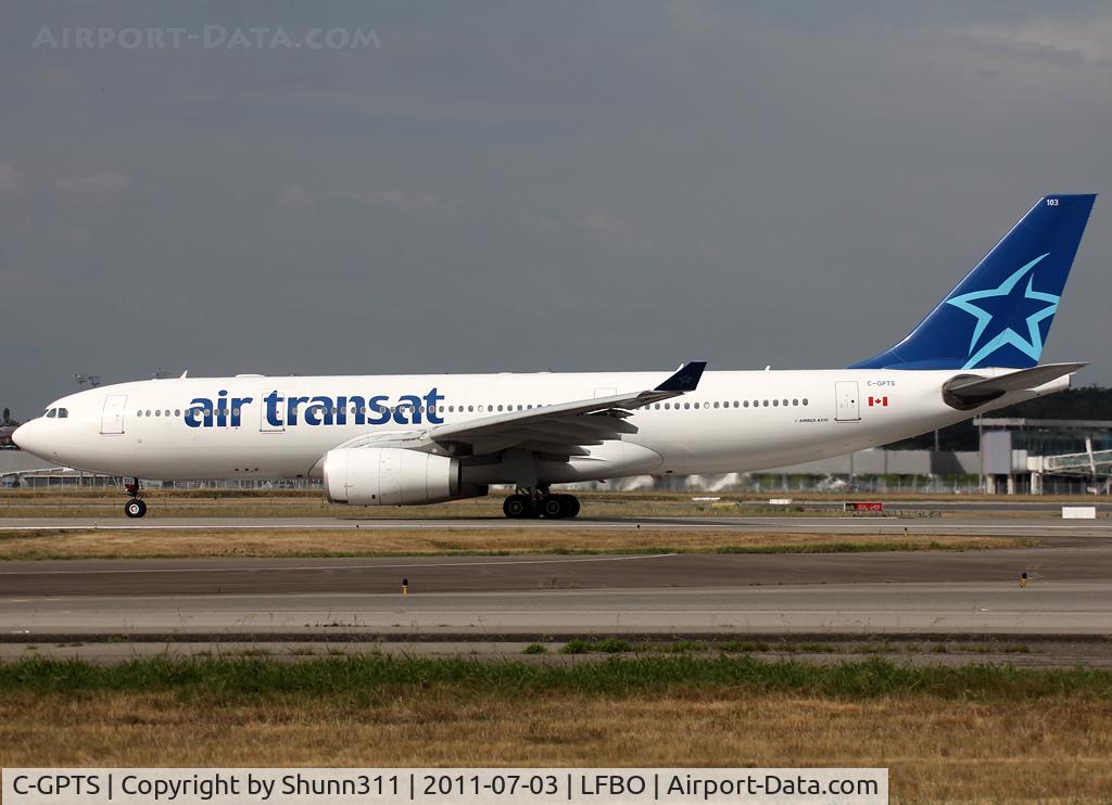 C-GPTS, 2002 Airbus A330-243 C/N 480, Ready for departure rwy 14L with other new c/s