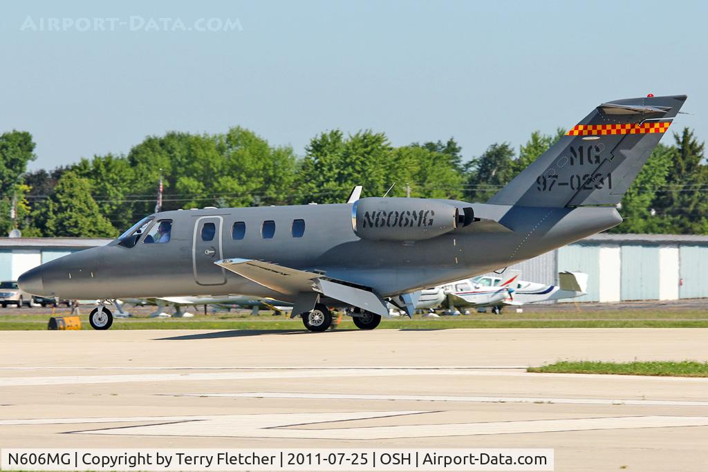 N606MG, 1997 Cessna 525 CitationJet CJ1 C/N 525-0231, 1997 Cessna 525, c/n: 525-0231 unusual military scheme on a bizjet