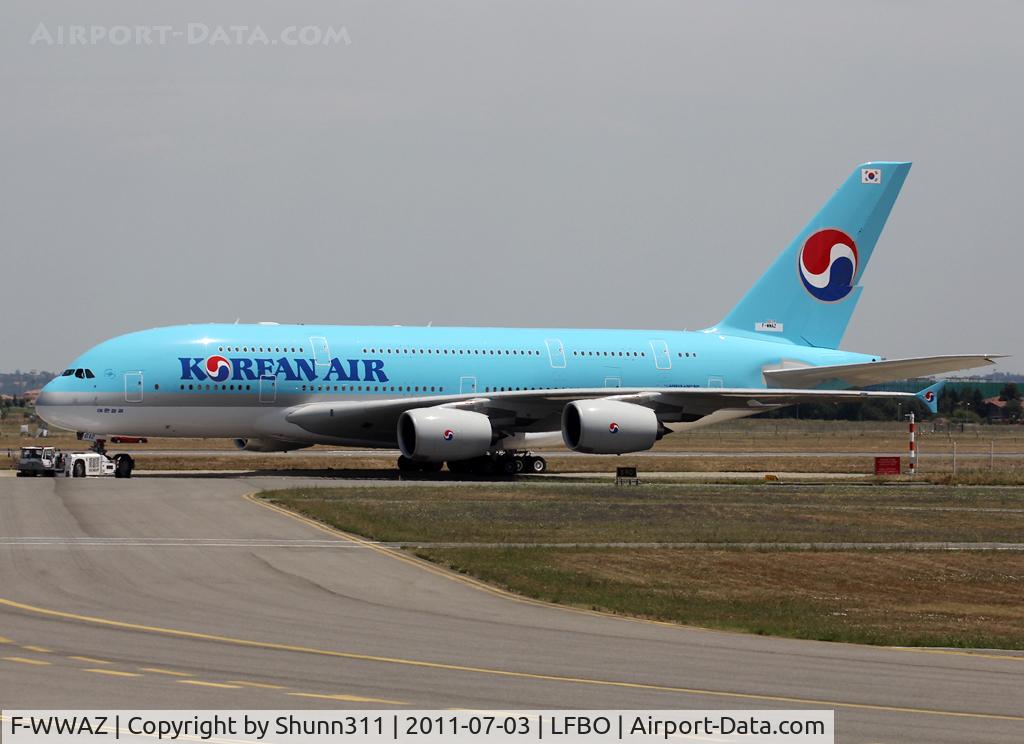 F-WWAZ, 2011 Airbus A380-861 C/N 039, C/n 0039 - To be HL7612
