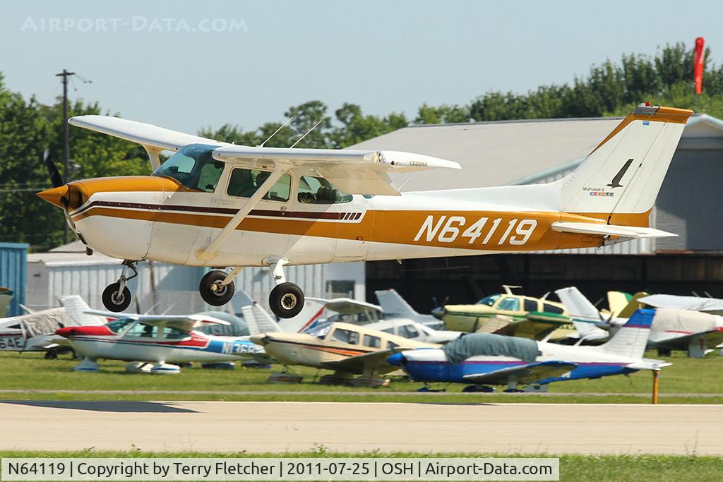 N64119, 1975 Cessna 172M C/N 17265034, 1975 Cessna 172M, c/n: 17265034 arriving at 2011 Oshkosh