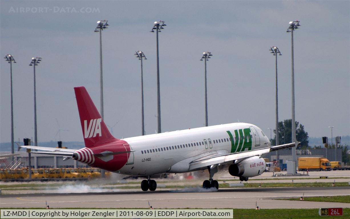 LZ-MDD, 2010 Airbus A320-232 C/N 4305, At the end of a jump from Burgas/Black Sea.