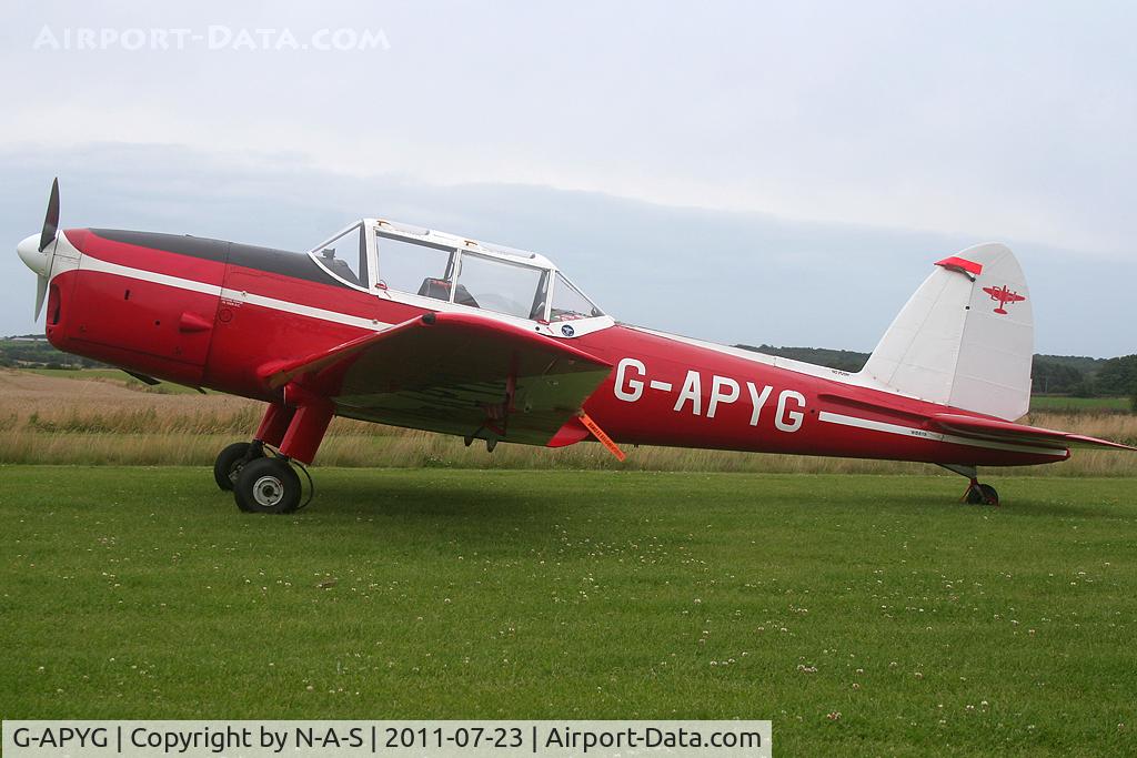 G-APYG, 1950 De Havilland DHC-1 Chipmunk T.10 C/N C1/0060, Visiting, Taken at Northrepps, UK