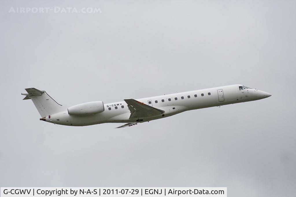 G-CGWV, 2000 Embraer ERJ-145MP (EMB-145MP) C/N 145362, New Eastern Embraer departing HUY