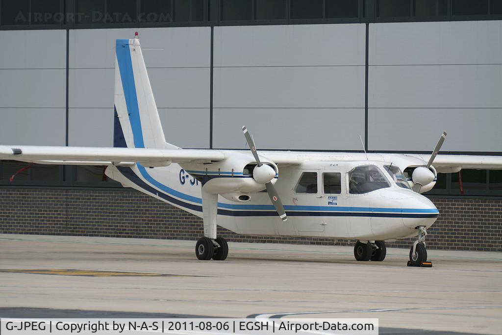 G-JPEG, 1976 Britten-Norman BN-2A-20 Islander C/N 541, Visiting Saxon Air