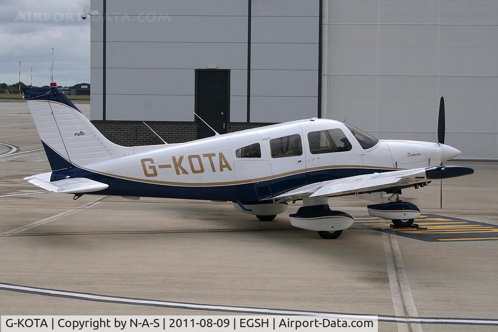 G-KOTA, 1980 Piper PA-28-236 Dakota C/N 28-8011044, Visiting Saxon Air