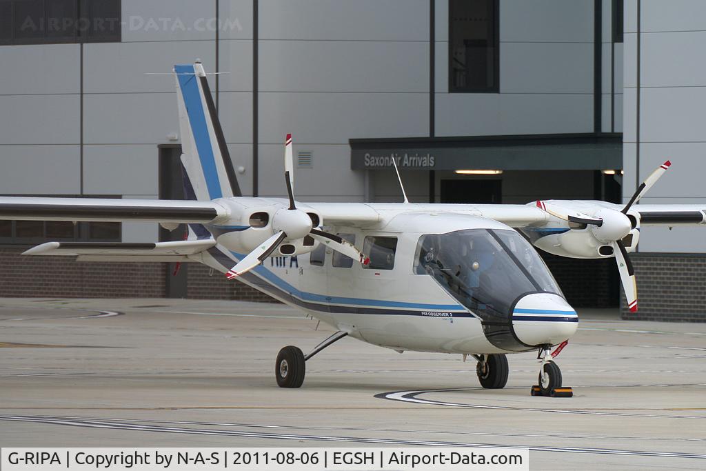 G-RIPA, 2003 Partenavia P-68 Observer C/N 423-23-OB2, Visiting Saxon Air