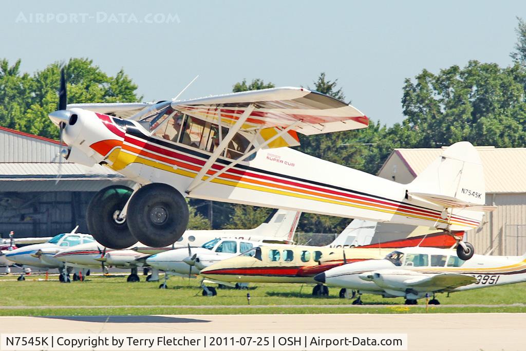 N7545K, 1950 Piper PA-18-105 Super Cub C/N 18-261, 1950 Piper PA-18-105 SPECIAL, c/n: 18-261 at 2011 Oshkosh