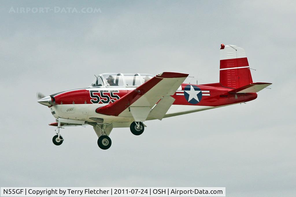 N55GF, Beech (Fuji) T-34A (B45) Mentor C/N FM-88, 1958 Fuji Industries Built  was in long term storage in the US - seen at 2011 Oshkosh