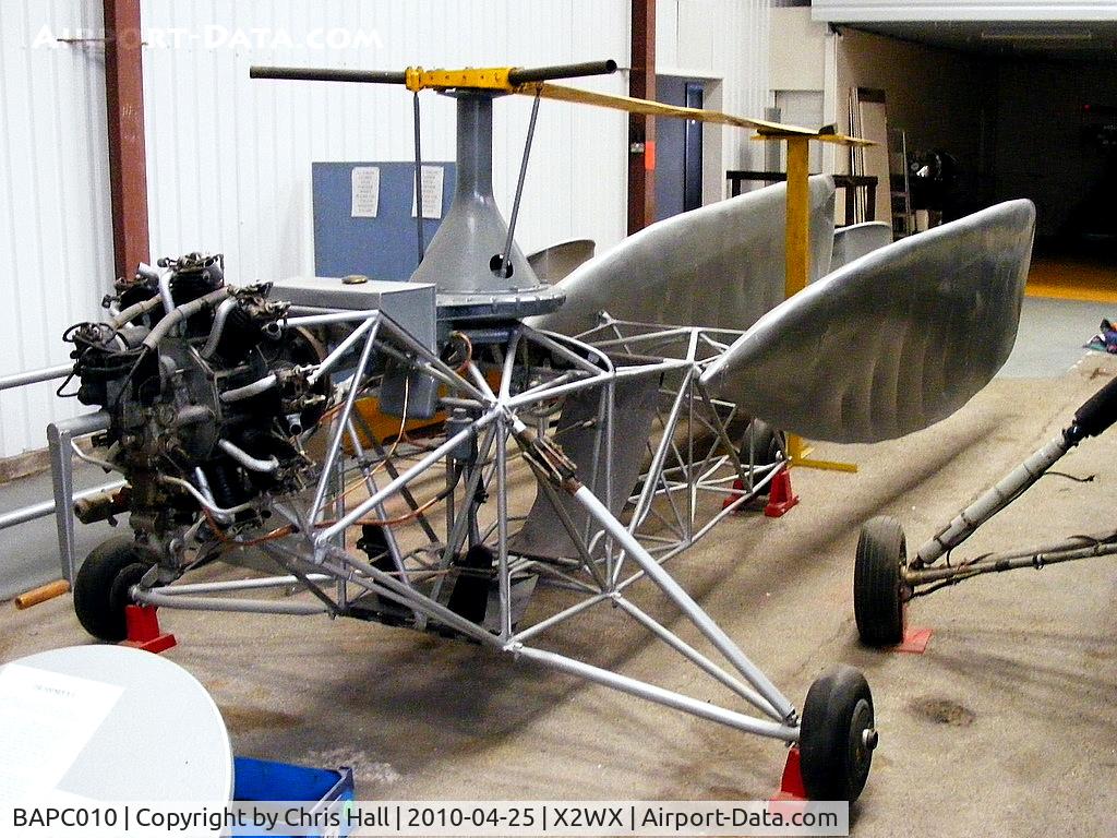 BAPC010, 1932 Hafner R-II Revoplane C/N BAPC.010, Hafner RII at The Helicopter Museum, Weston-super-Mare